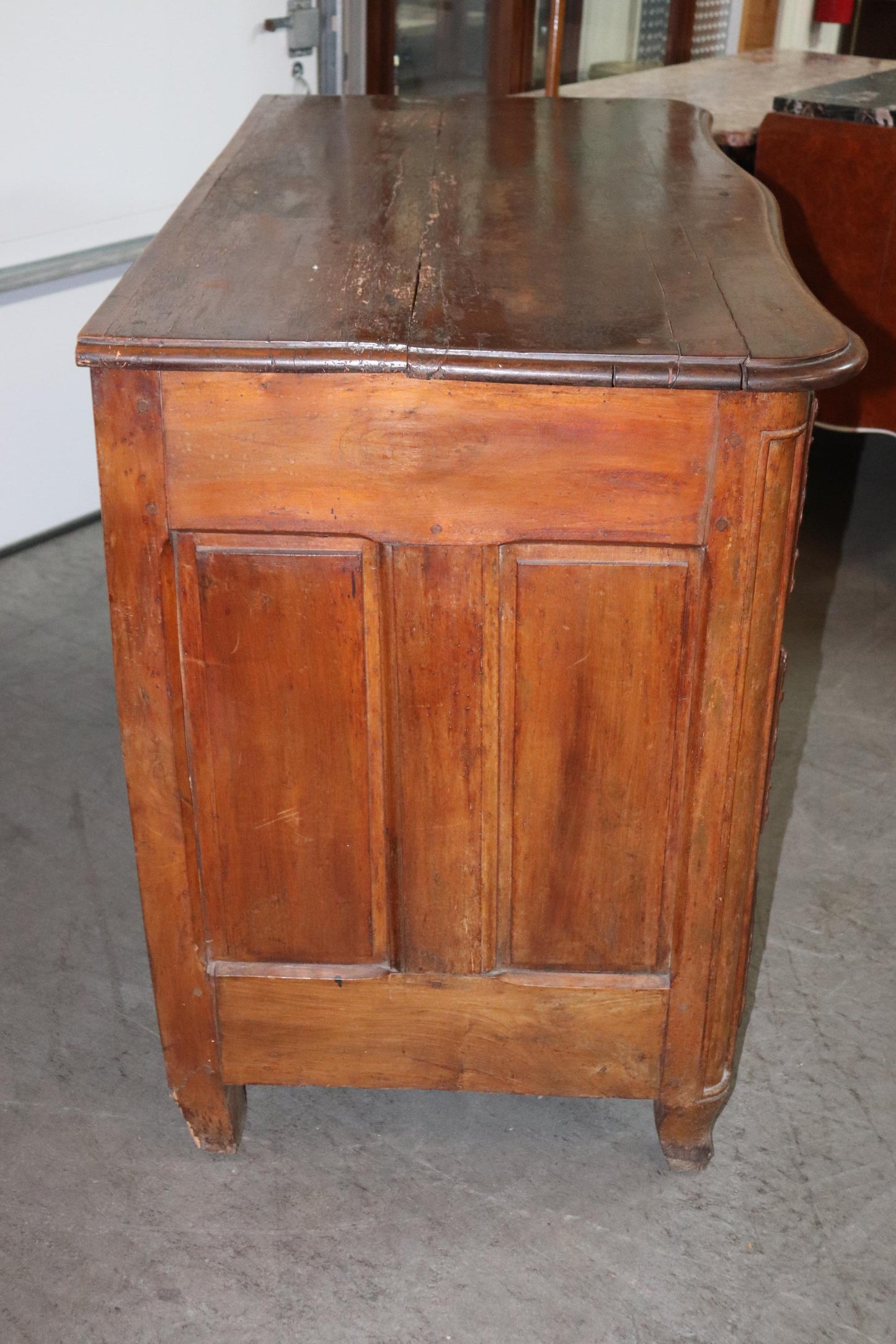 Late 18th Century French Country Walnut Commode with Bronze Hardware