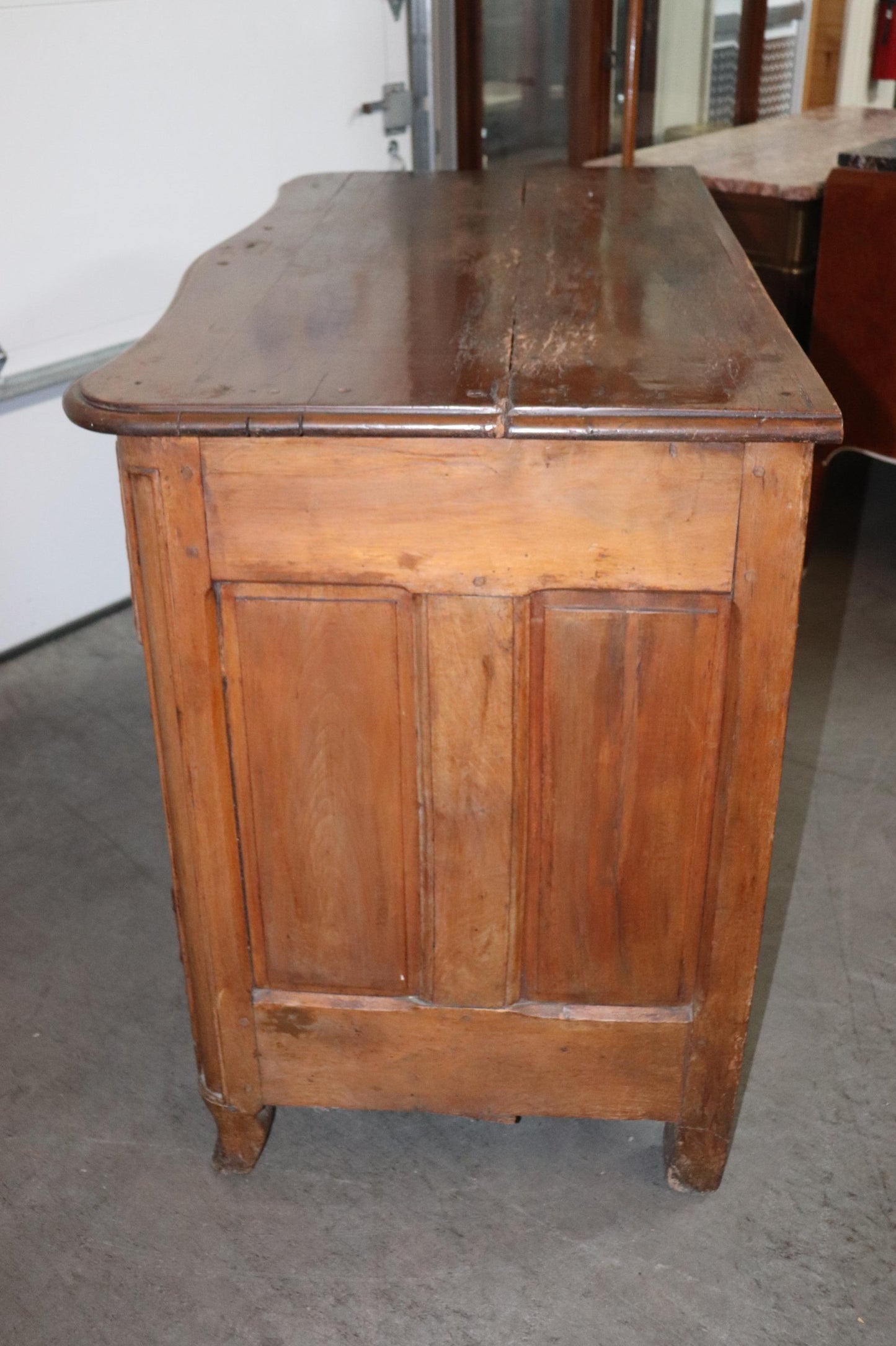 Late 18th Century French Country Walnut Commode with Bronze Hardware