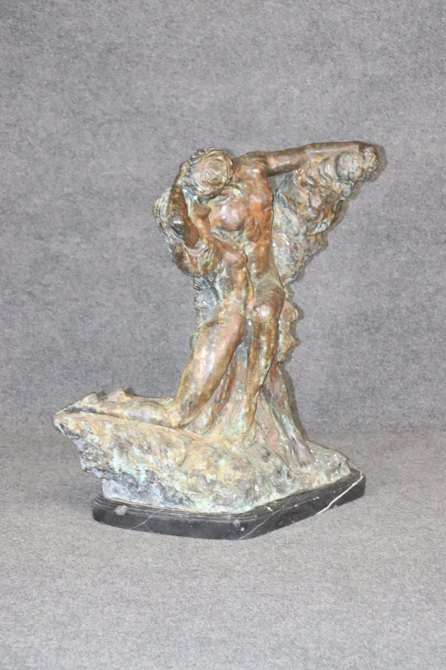 Large Auguste Rodin Bronze of "The Kiss' Later Exact Duplicate of the Original