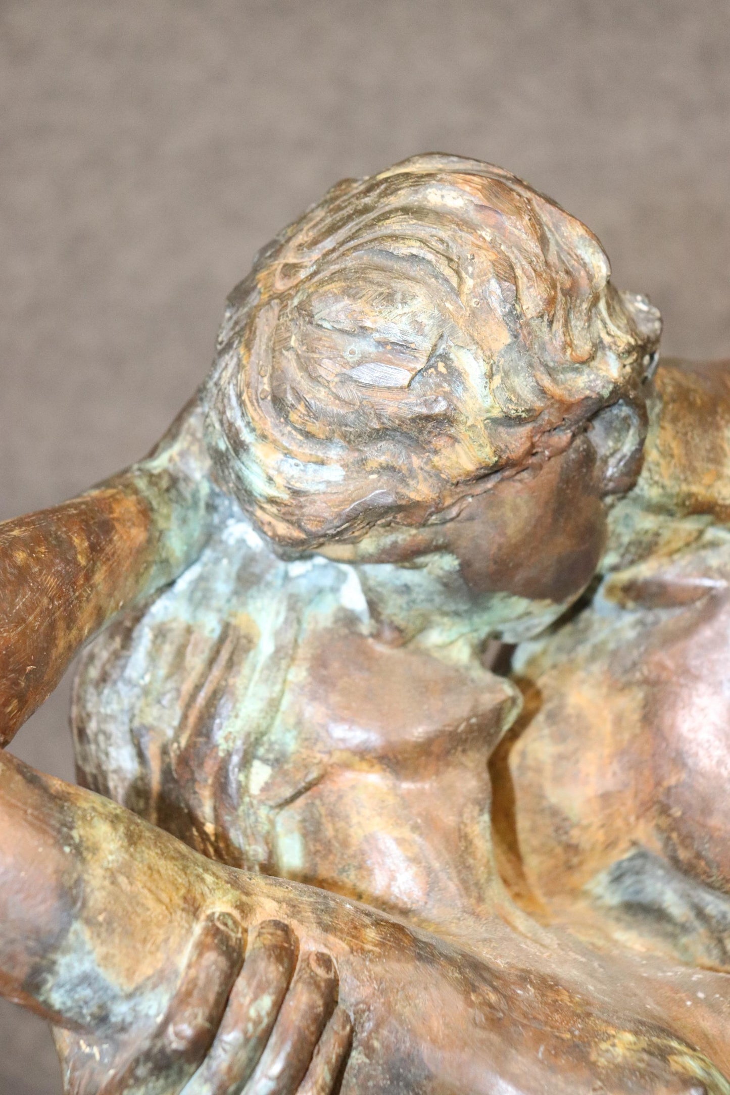 Large Auguste Rodin Bronze of "The Kiss' Later Exact Duplicate of the Original