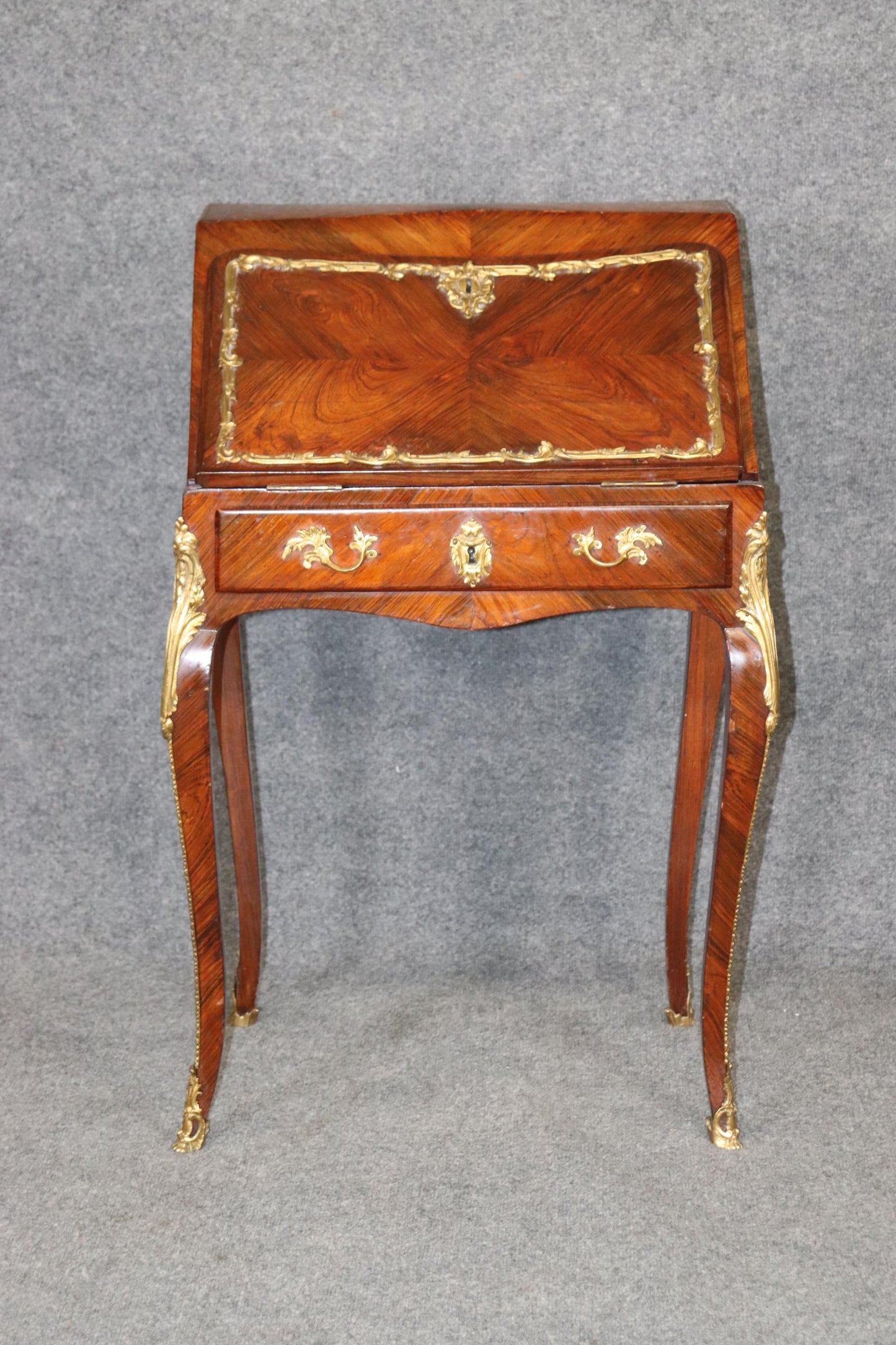 Fine Quality Francois Linke Style Bronze Mounted Petite Ladies Desk, 1870s