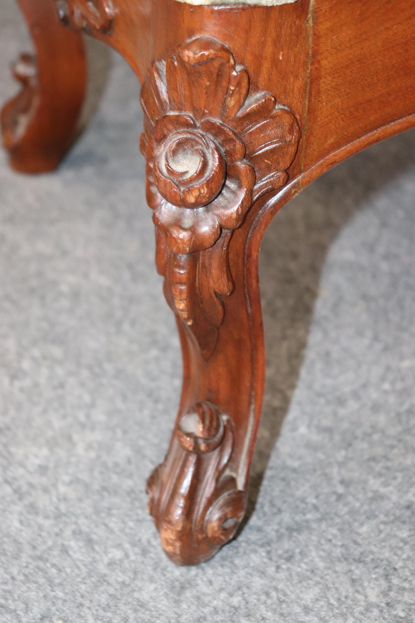 Pair of Rare Walnut American Victorian Foot Stools Attributed to Belter