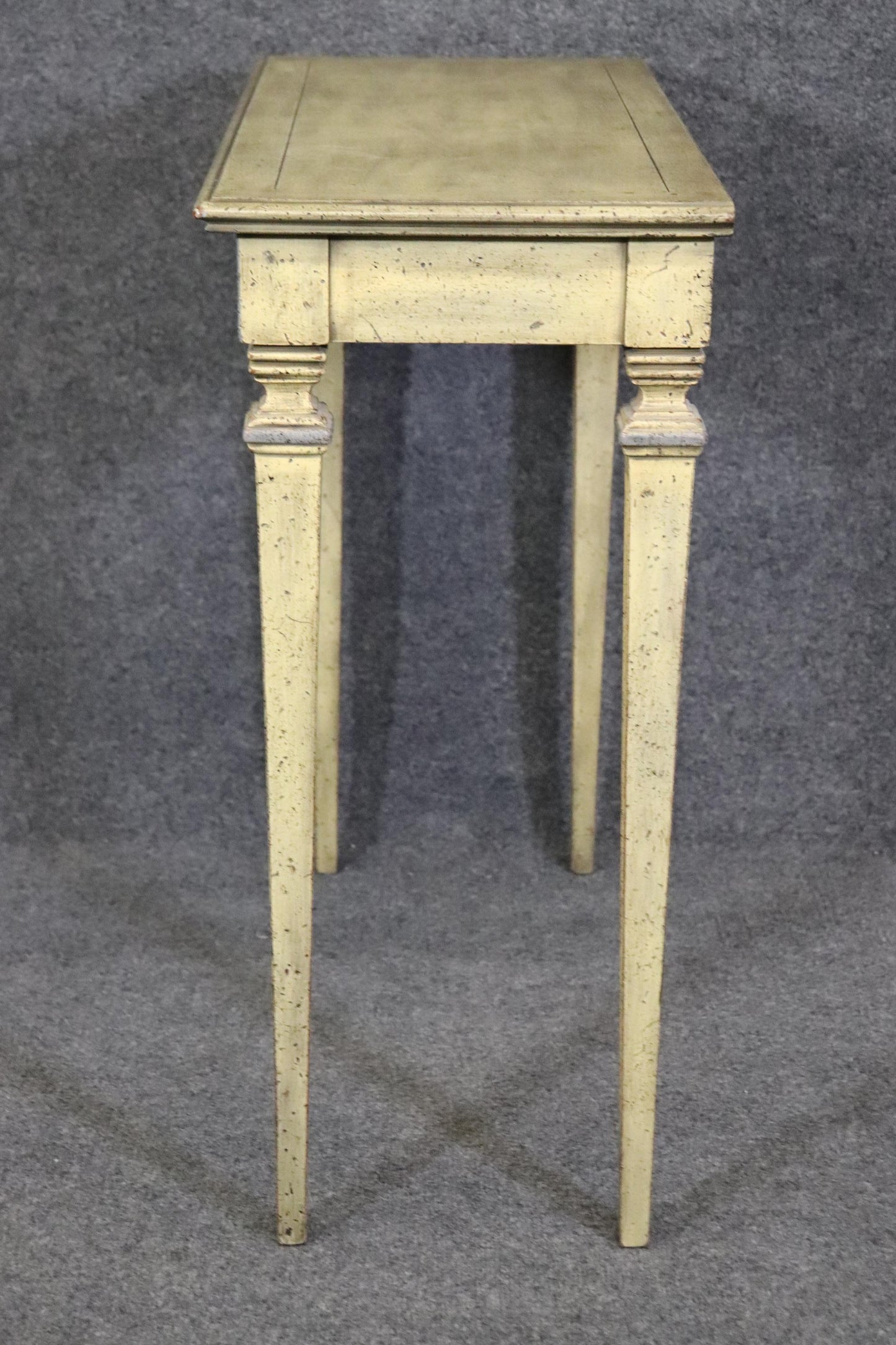 Sophisticated Shallow Depth French Directoire Paint Decorated Console Table