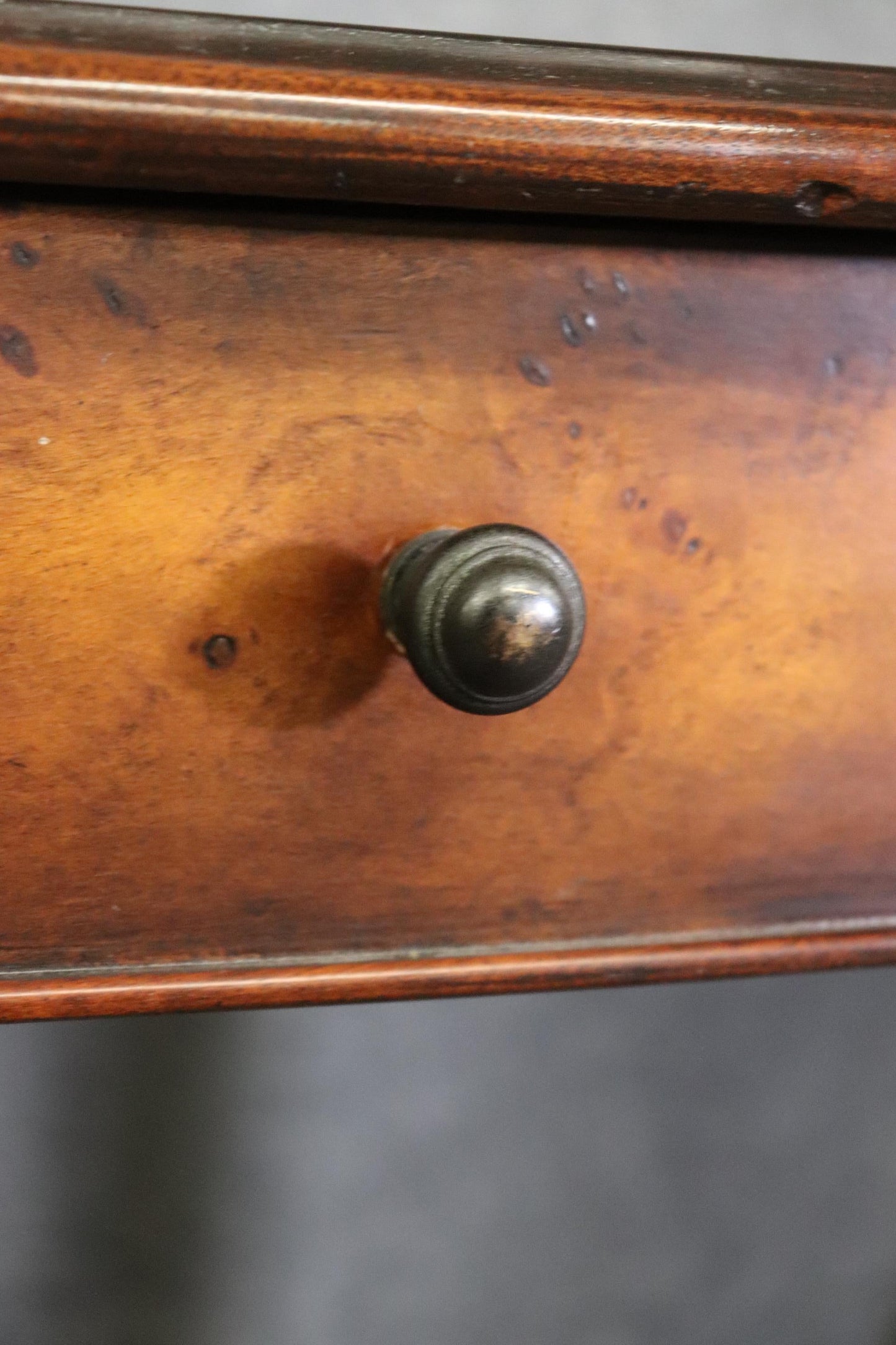 Theodore Alexander Inlaid Bronze Paw Footed Burled Walnut Console Table