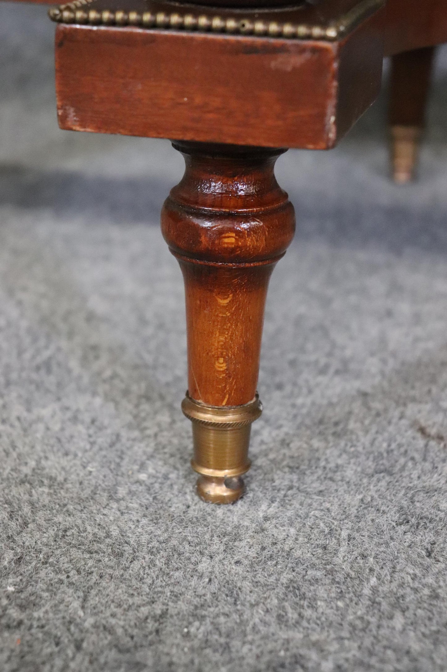 Companion Pair of Bronze Ormolu Mounted French Louis XVI End Tables