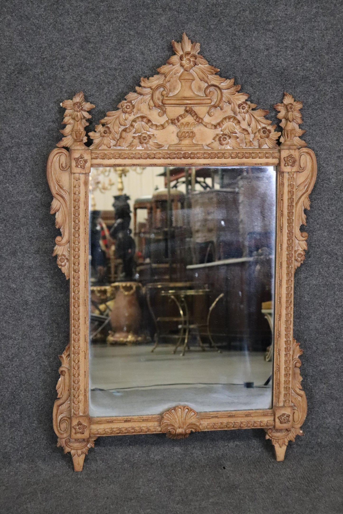 Beautifully Carved French Louis XV Style Mirror