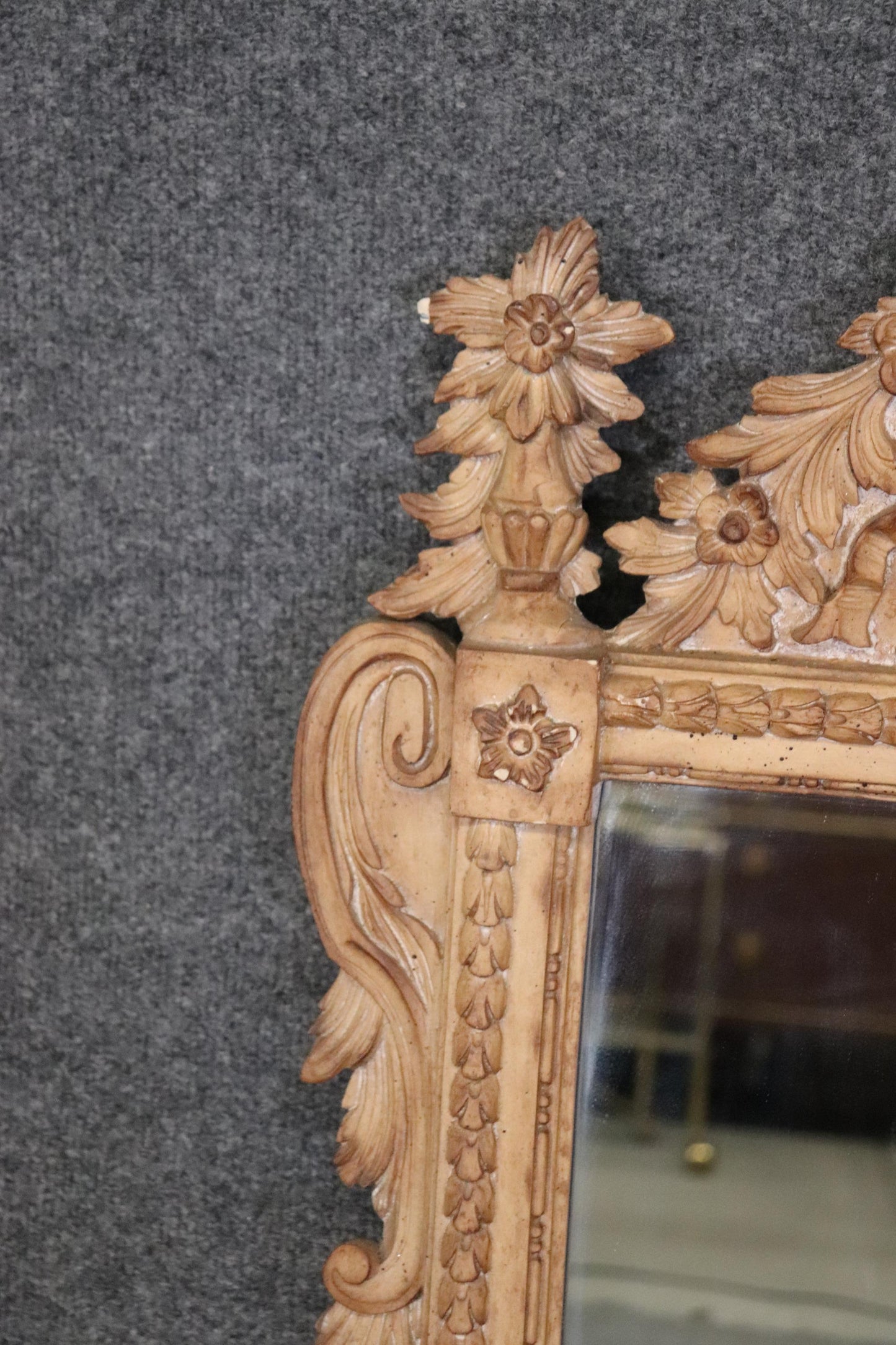 Beautifully Carved French Louis XV Style Mirror