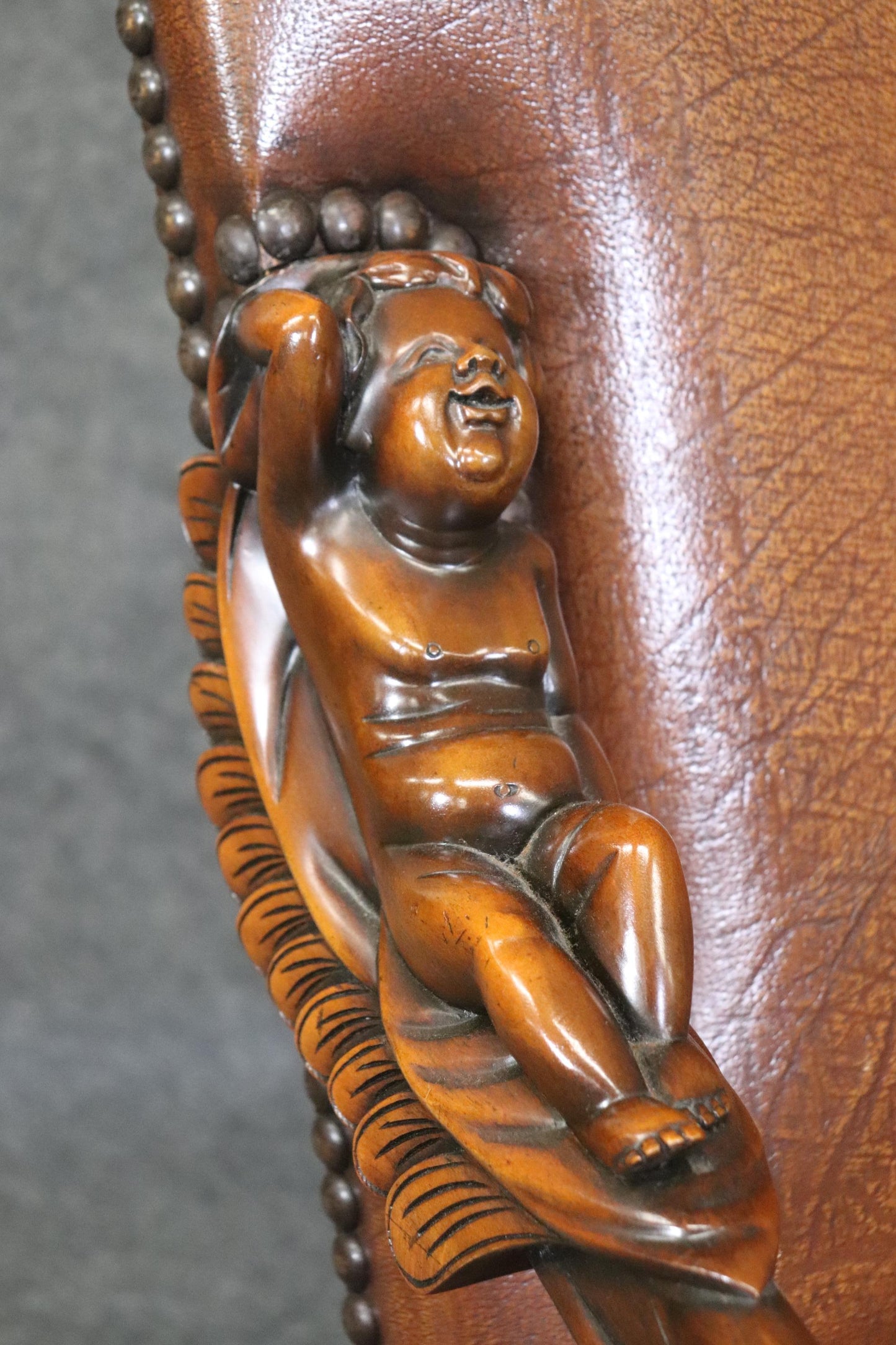 Fantastic Andrea Brustolon Style Theodore Alexander Attrib Figural Armchair