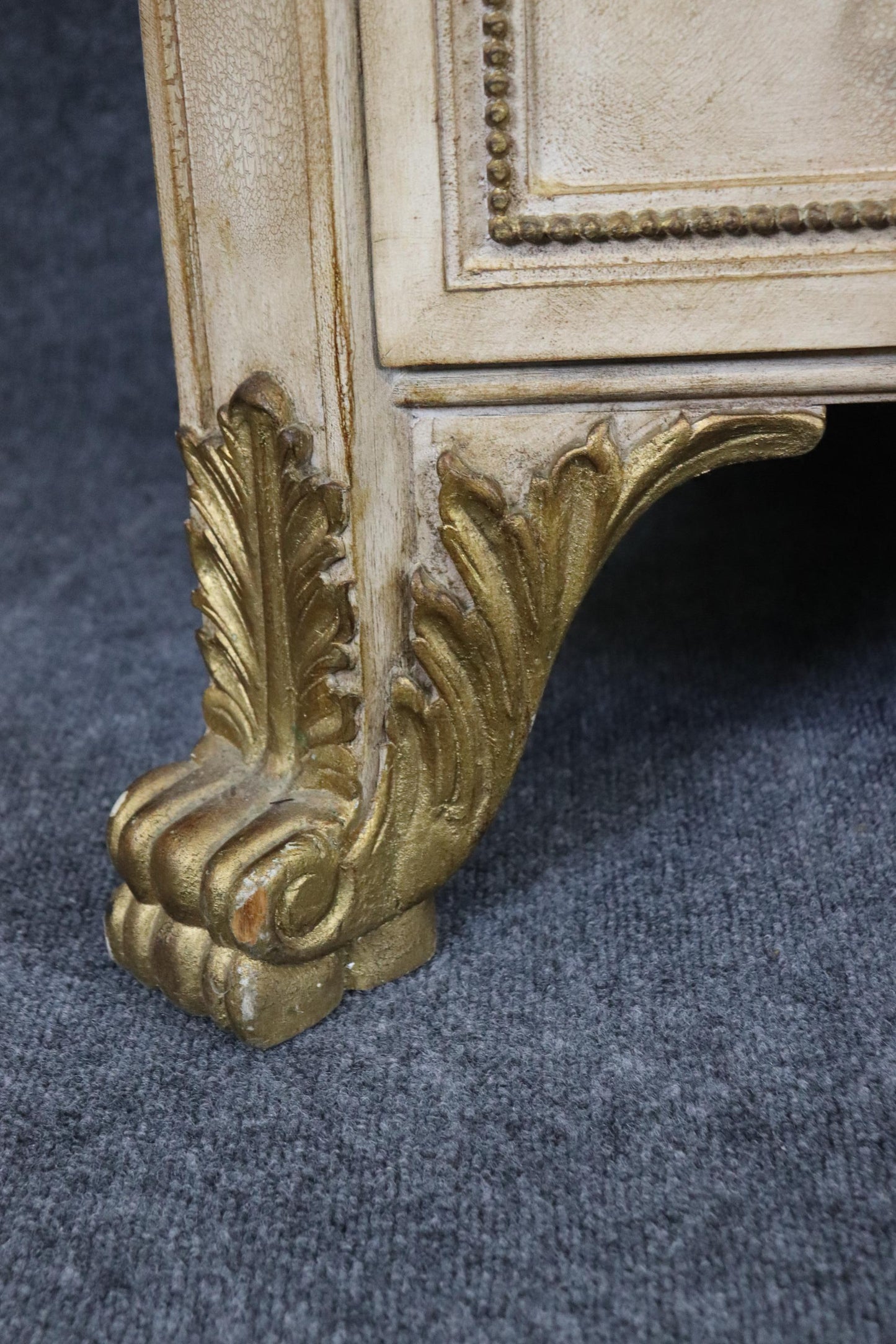 Italian Renaissance Style Paint Decorated and Gilt Commode