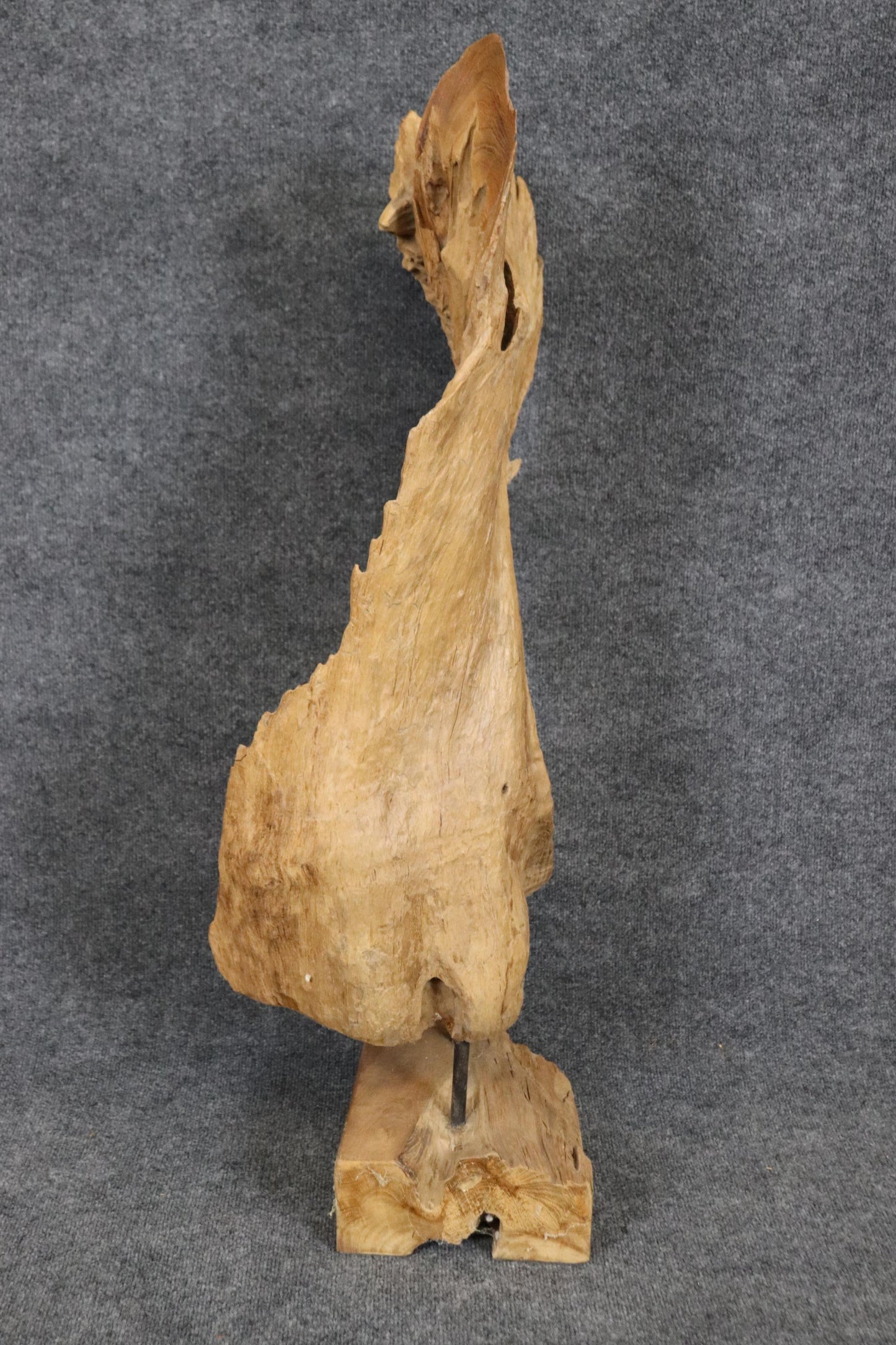 Gorgeous Mid Century Modern Natural Driftwood Mounted Specimen Sculpture