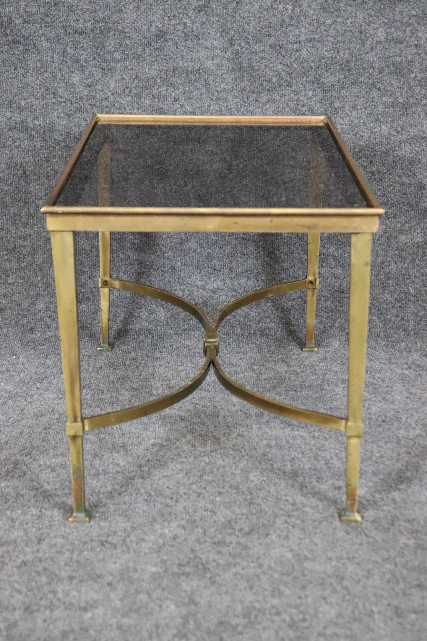 Gorgeous French Directoire Petite Gilt Bronze End Table or Coffee Table