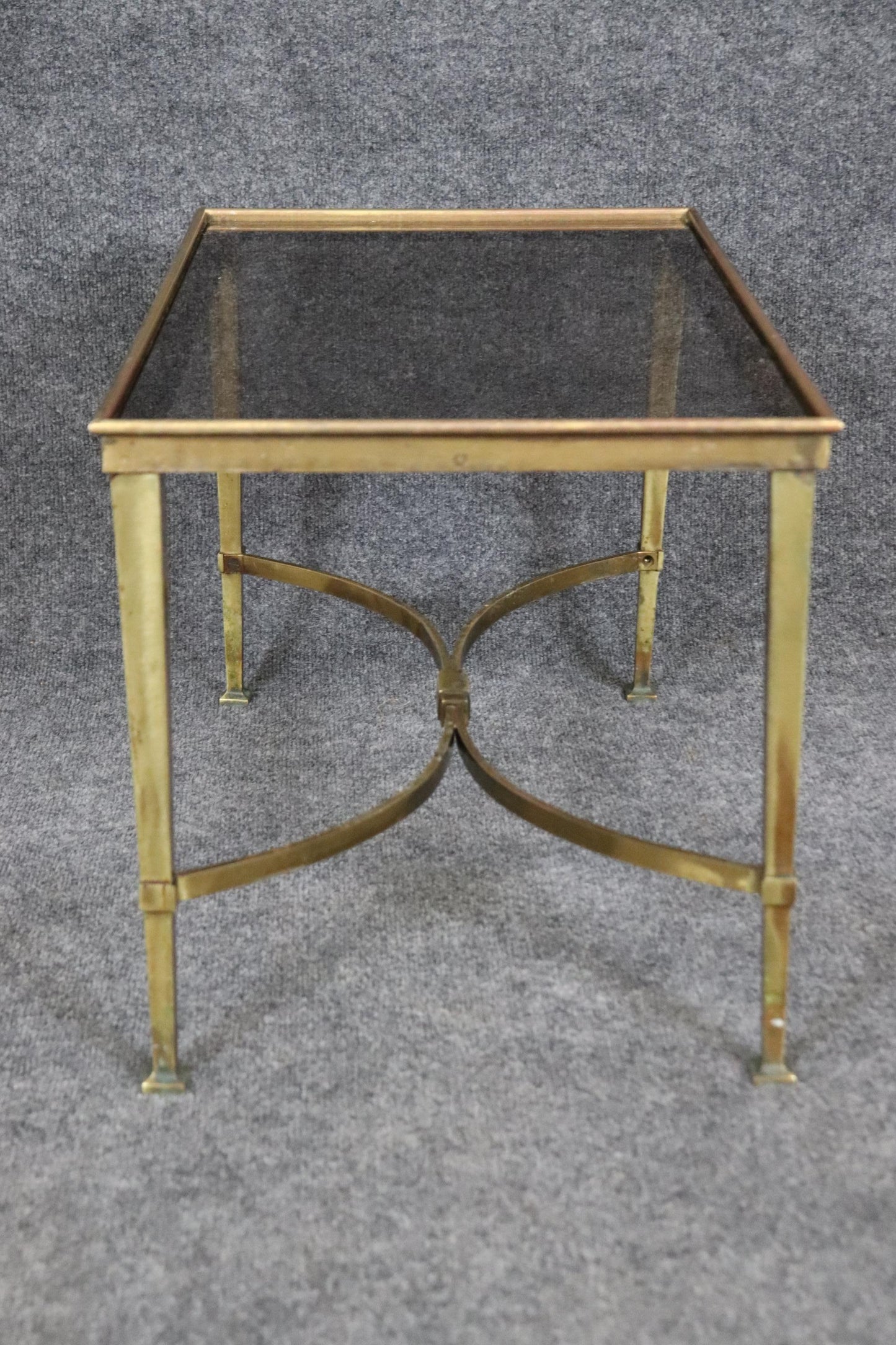 Gorgeous French Directoire Petite Gilt Bronze End Table or Coffee Table