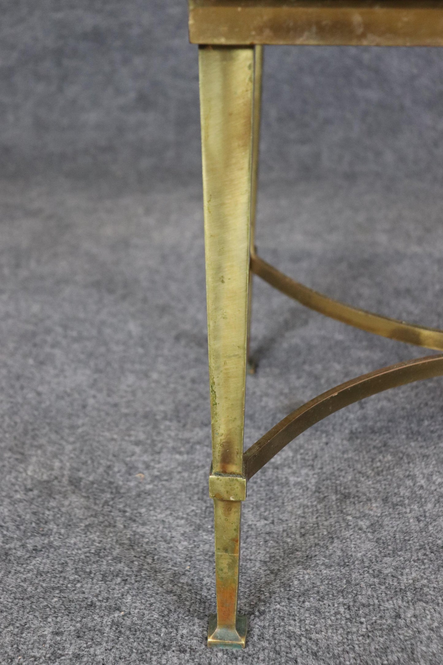 Gorgeous French Directoire Petite Gilt Bronze End Table or Coffee Table