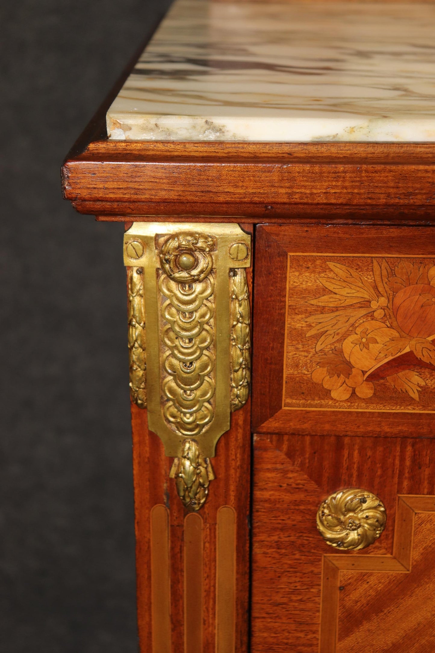 Fine Quality Restored Bronze Ormolu Mounted French Art Nouveau Sideboard