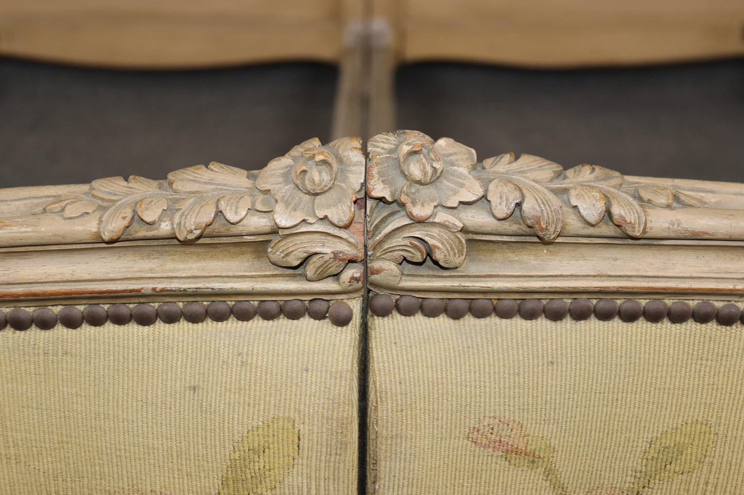 Larger-than-King Size French Folding Antique Carved Louis XV Bed Circa 1920