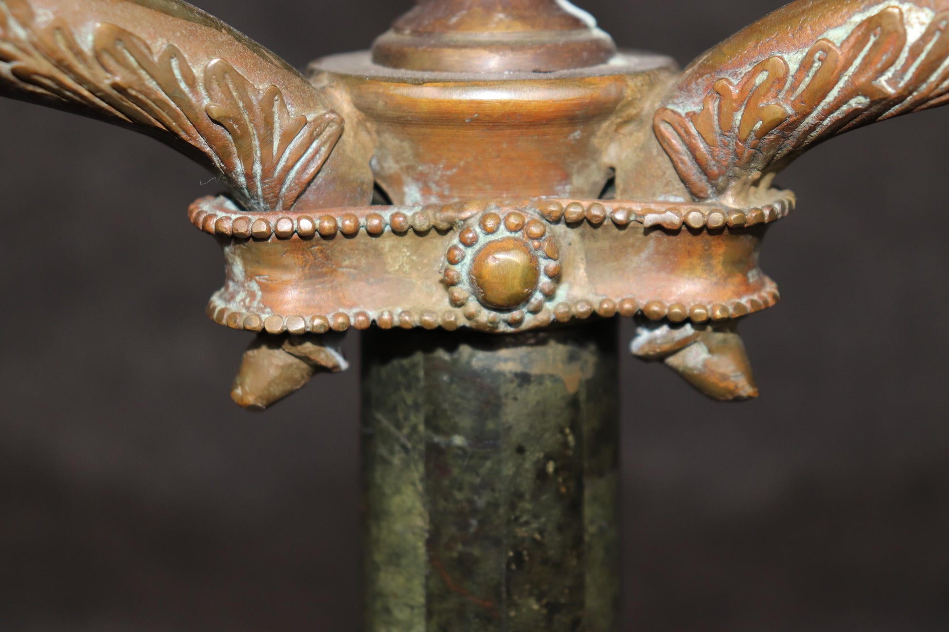 Maitland Smith French Empire Style Solid Bronze Table Lamp