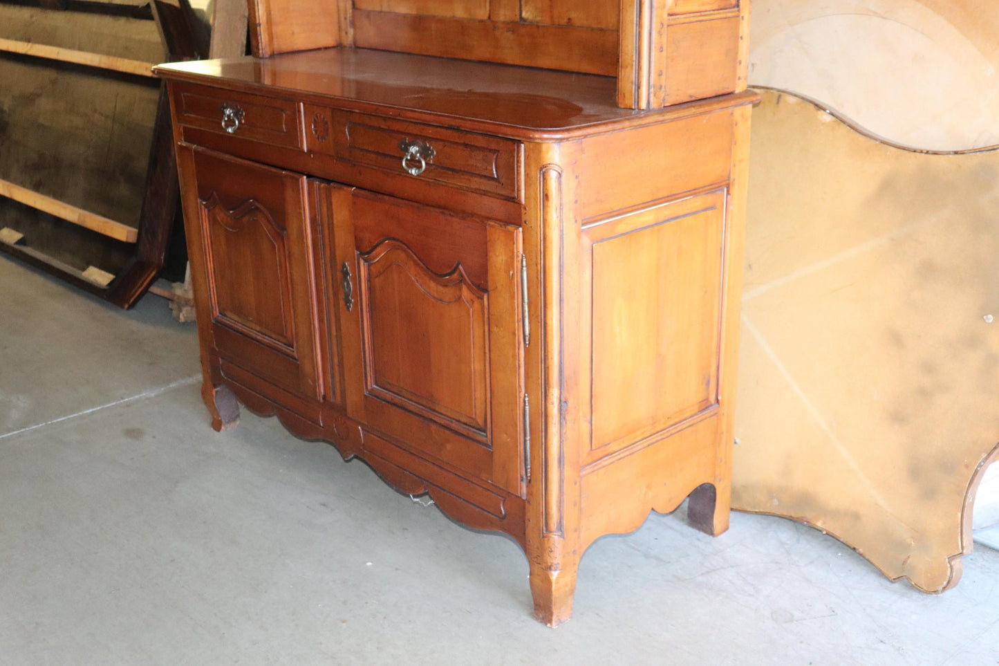 Hand-Made Walnut French Provincial Auffray or Don Ruseau Jelly Cupboard