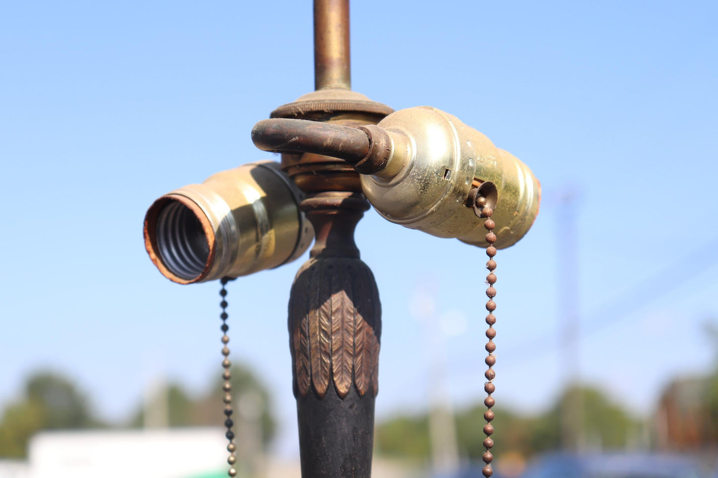 E.F. Caldwell Attributed Bronze and Steel Rams Head French Regency Floor Lamp