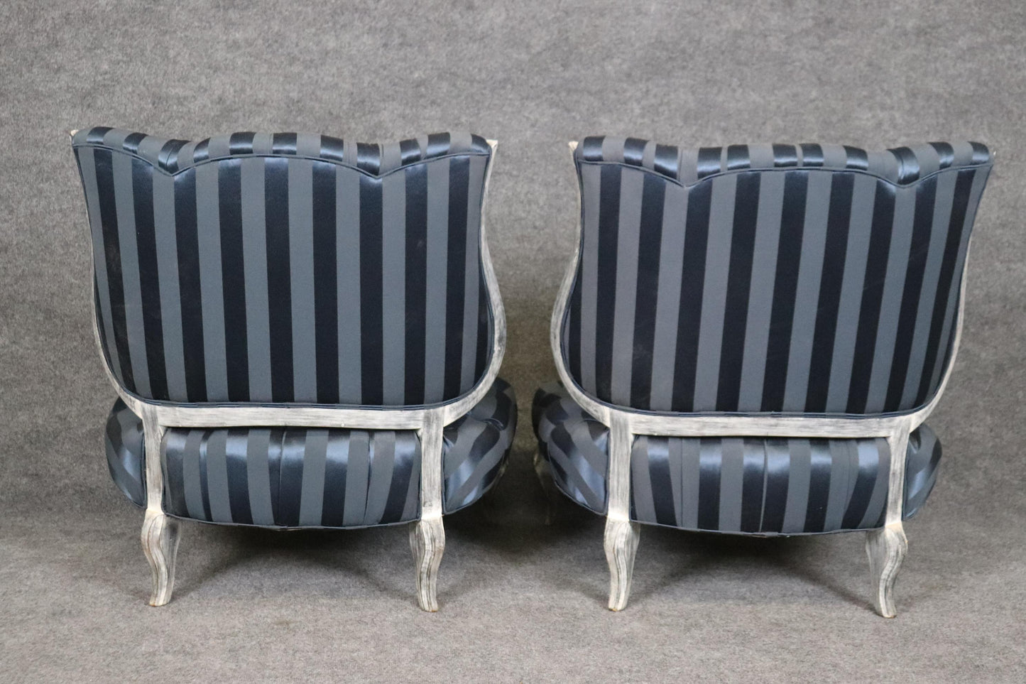 Very Low Seat Height Antique Tea Gossip Chairs in The French Louis XV Style