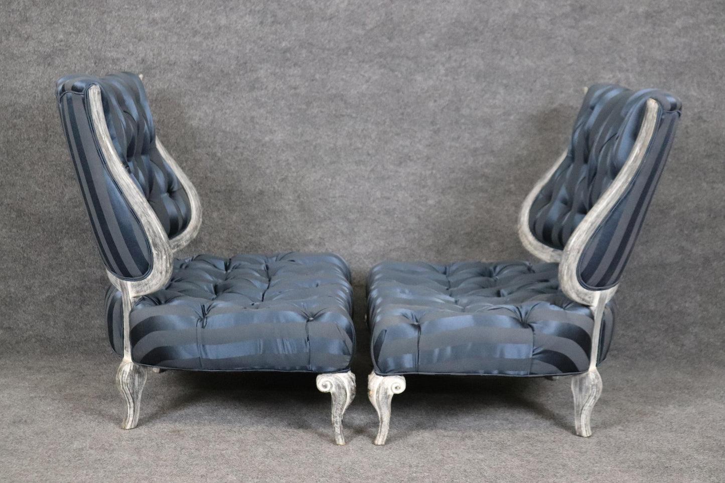 Very Low Seat Height Antique Tea Gossip Chairs in The French Louis XV Style