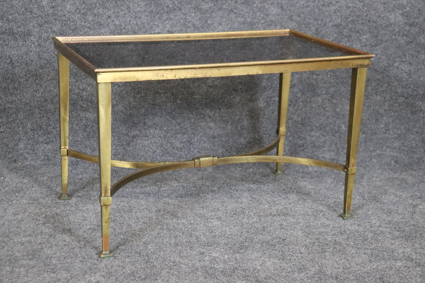 Gorgeous French Directoire Petite Gilt Bronze End Table or Coffee Table