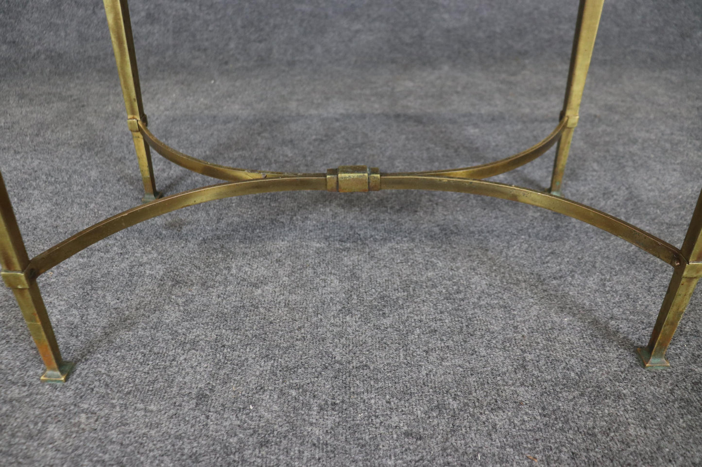 Gorgeous French Directoire Petite Gilt Bronze End Table or Coffee Table