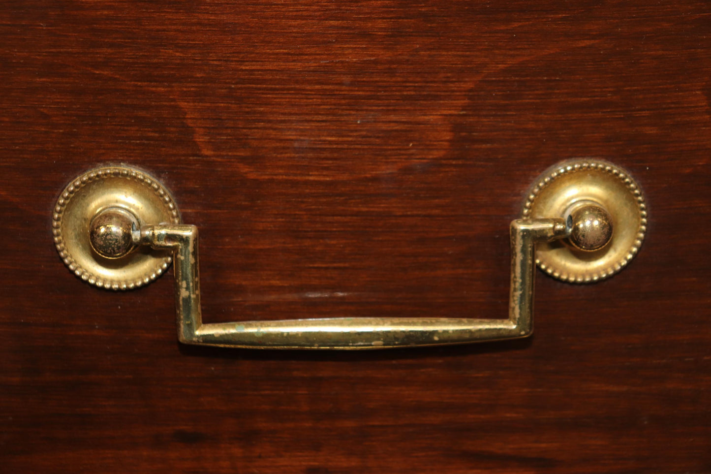 Maison Jansen Style Mahogany with Brass and Bronze Ormolu Triple Dresser