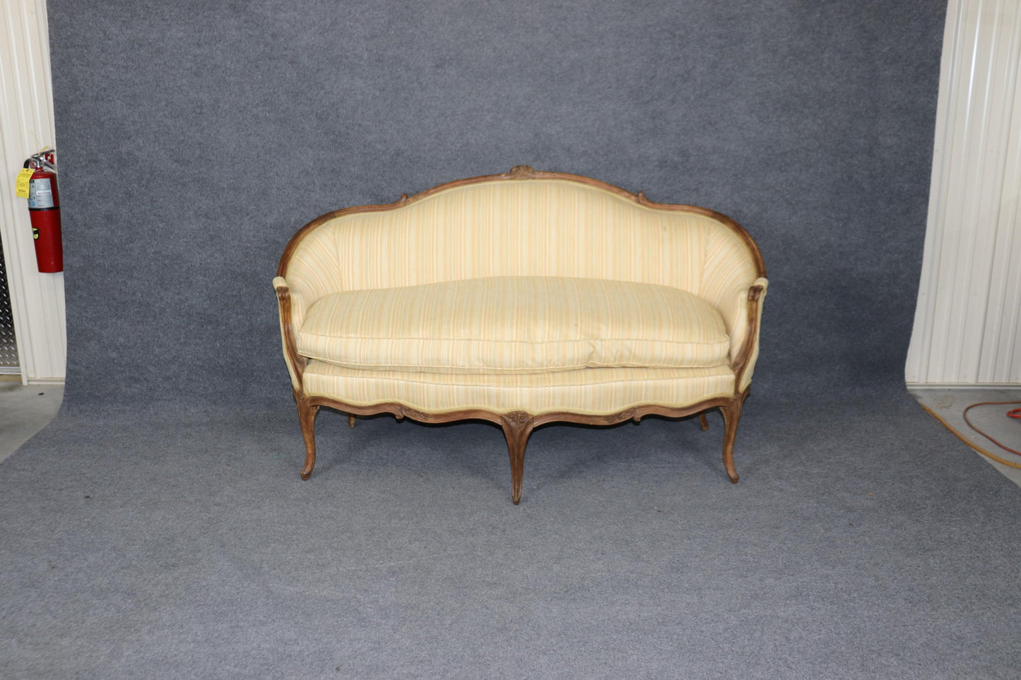 Superb French 1780s era Walnut Upholstered Louis XV Settee Canape