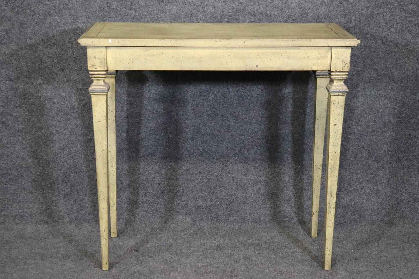 Sophisticated Shallow Depth French Directoire Paint Decorated Console Table