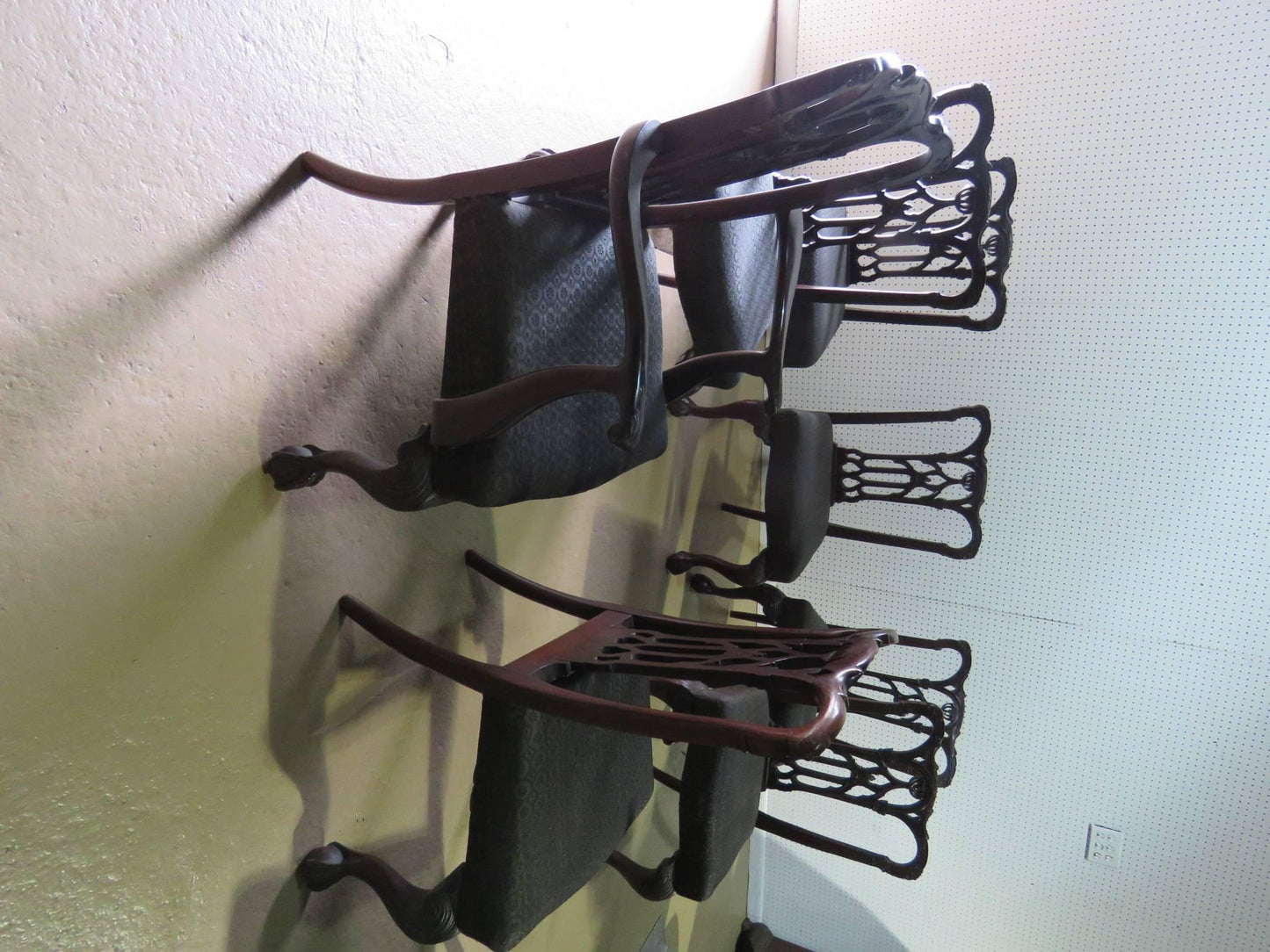 Set of Eight Chippendale Style Dining Chairs