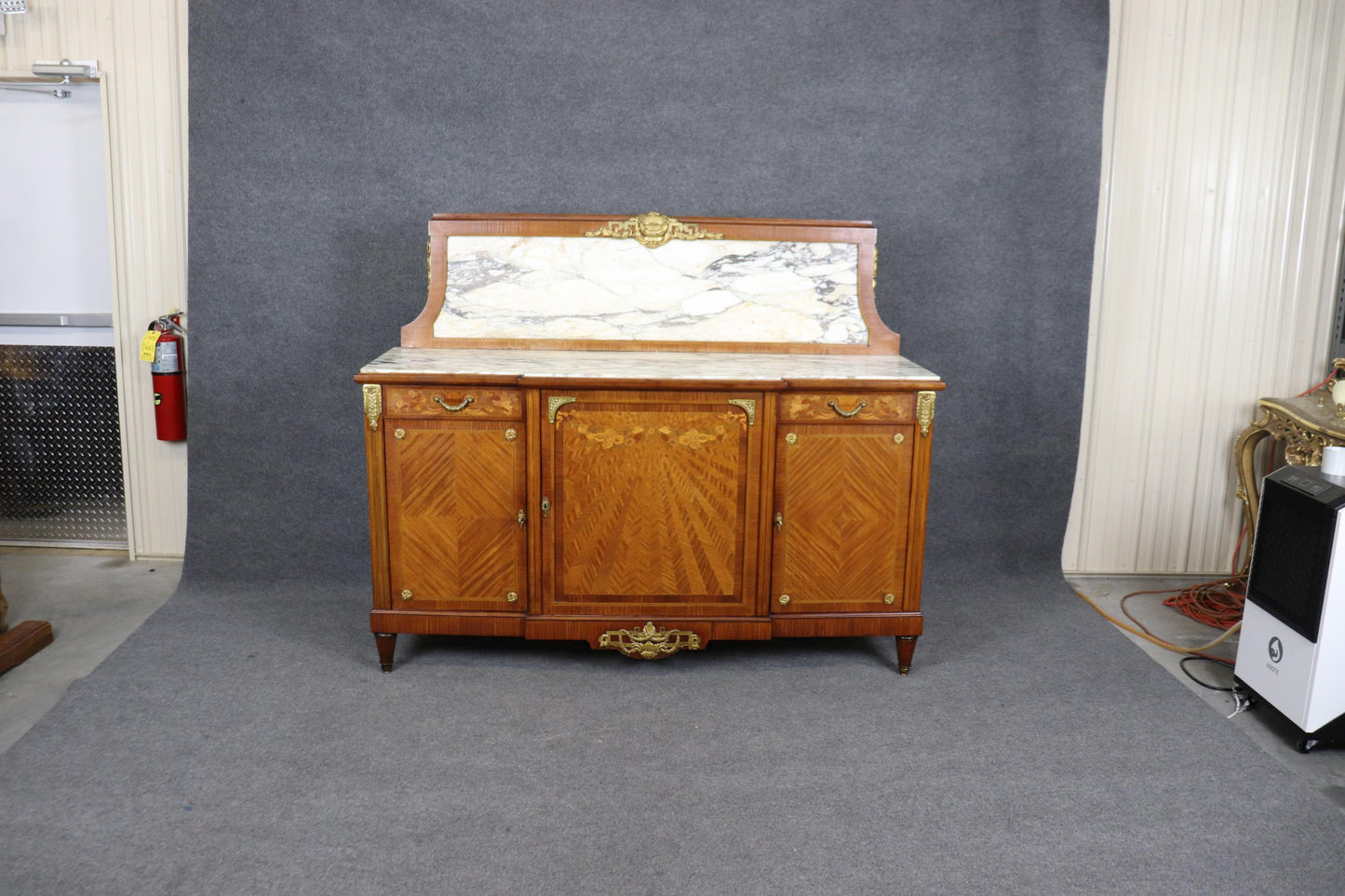 Fine Quality Restored Bronze Ormolu Mounted French Art Nouveau Sideboard