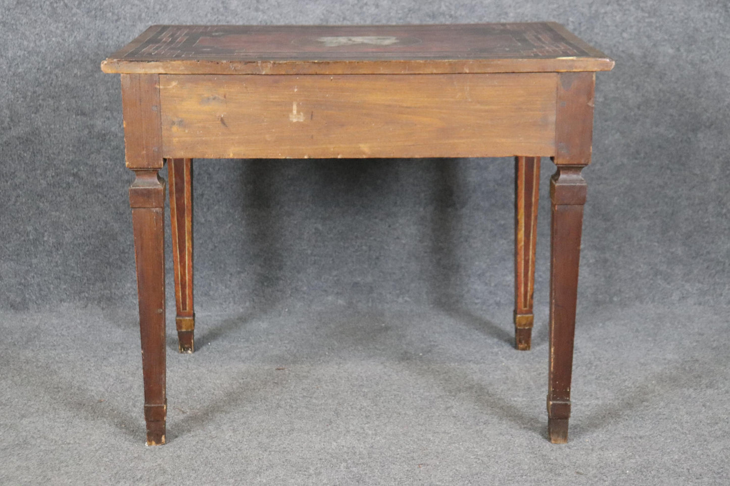 18th century Italian Paint Decorated Writing Desk with Drawer Circa 1760s