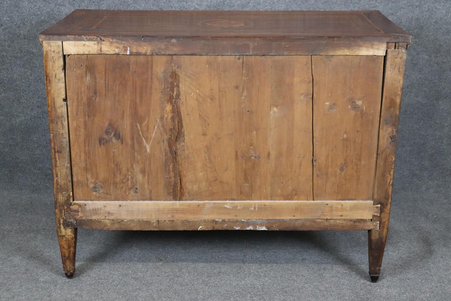 Fantastic 1850s era Italian Made Formal Walnut Directoire Style Commode