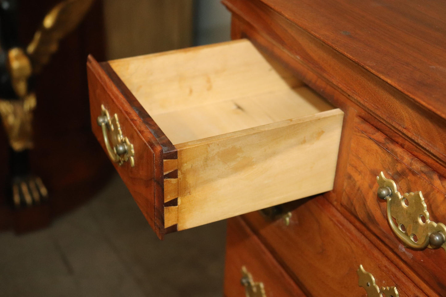 Fine Quality Bench-Made Sold Walnut Trifid Foot Georgian Dresser