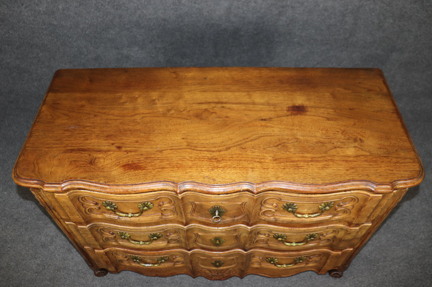 Fine Quality Auffray Attributed Country French Commode with Italian Paper Lining