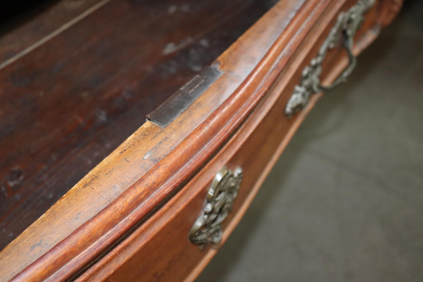 Late 18th Century French Country Walnut Commode with Bronze Hardware