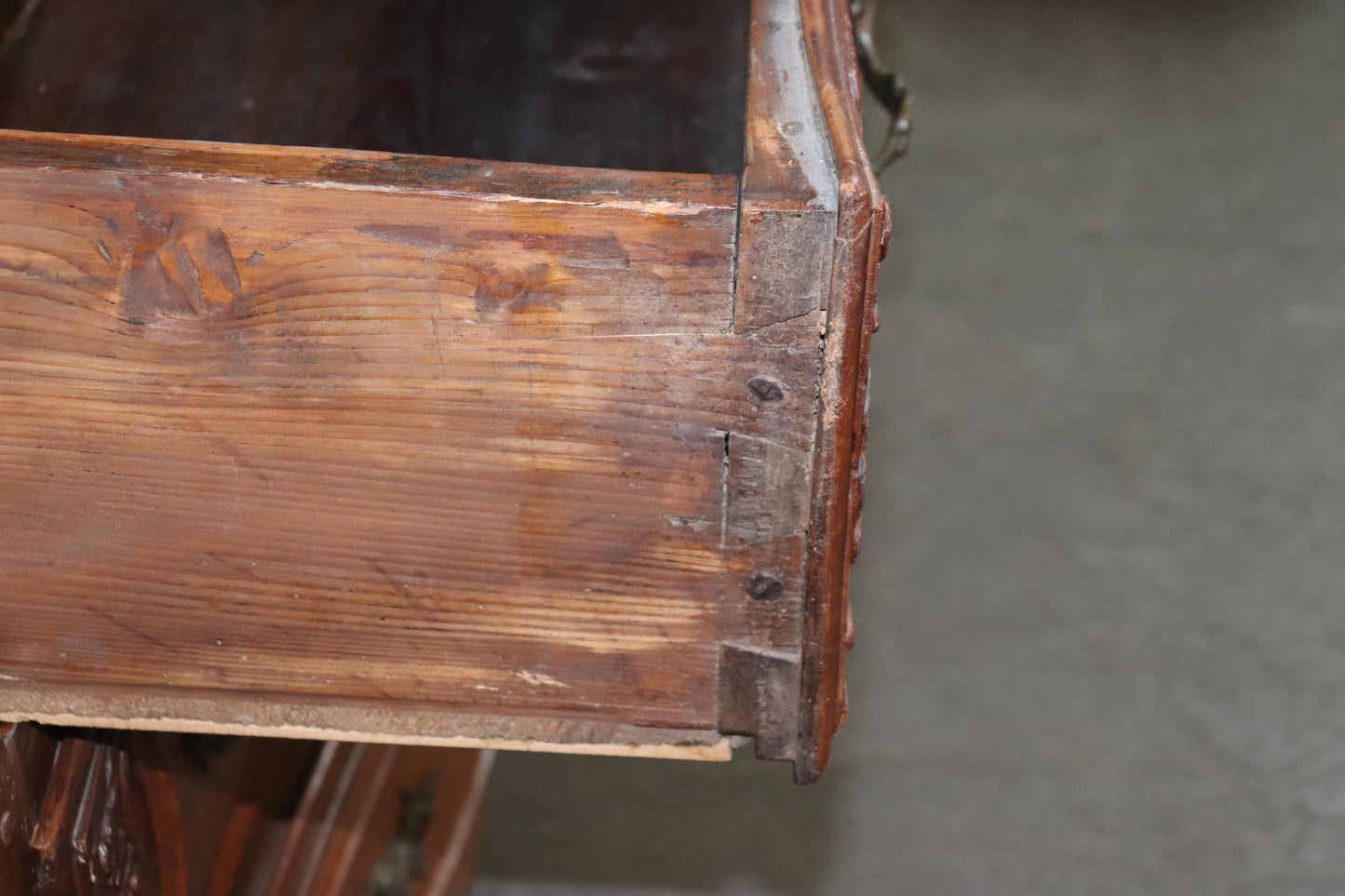 Late 18th Century French Country Walnut Commode with Bronze Hardware