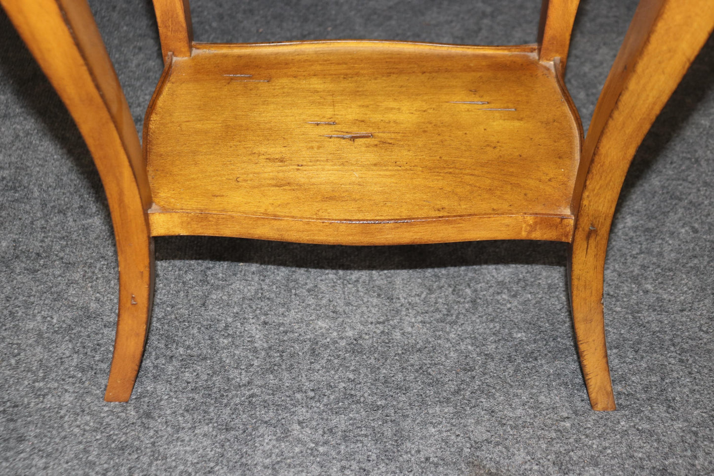 Pair of Country French Louis XV Walnut Two Drawer End Tables Nightstands