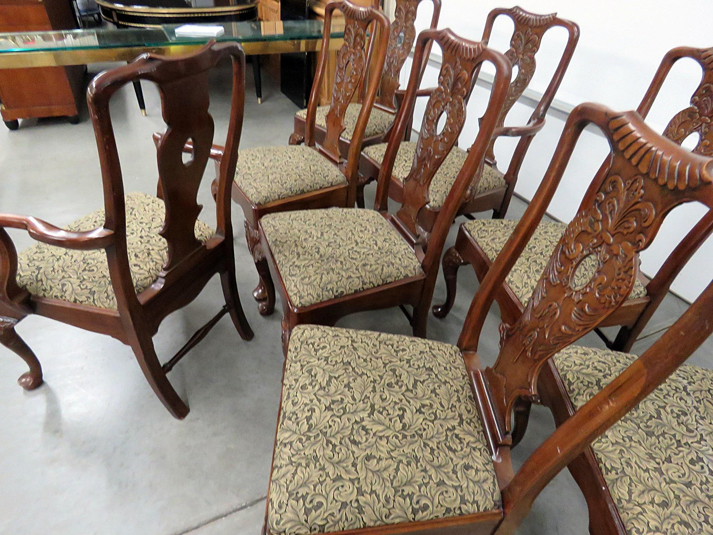 Set of 8 Henredon Georgian Style Dining Chairs