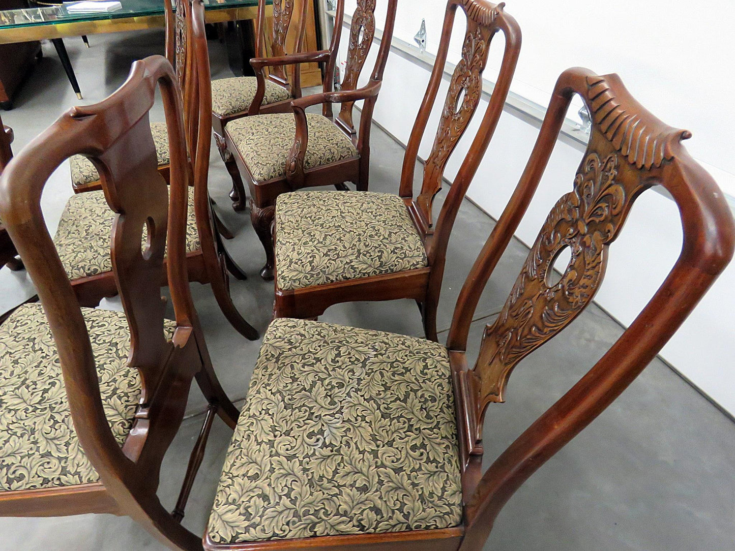 Set of 8 Henredon Georgian Style Dining Chairs