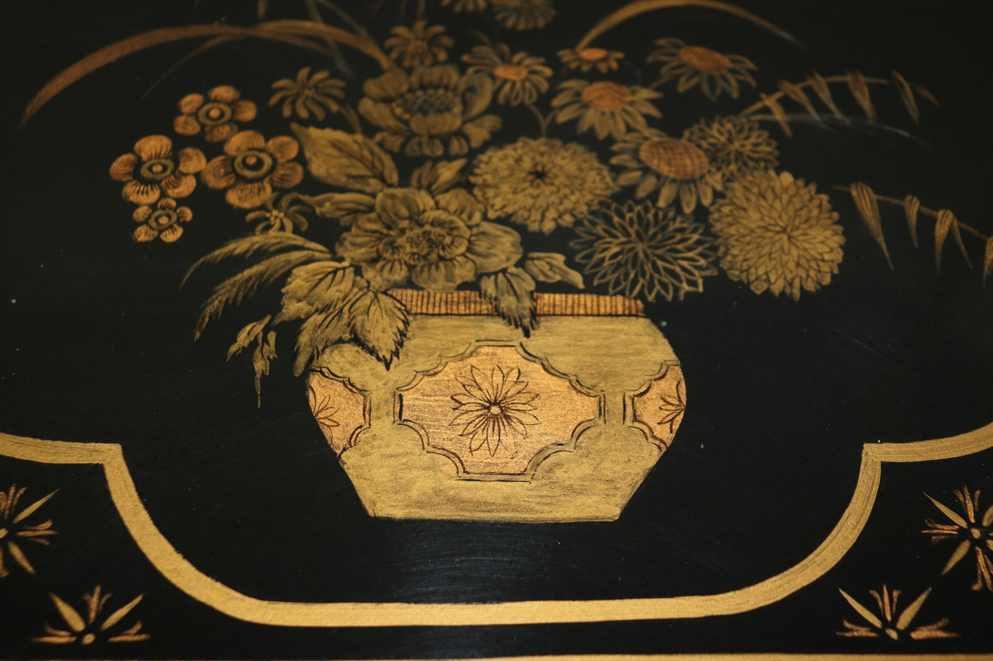 Pair of Finest Quality Maison Bagues Attributed Faux Bamboo Chinoiserie Tables