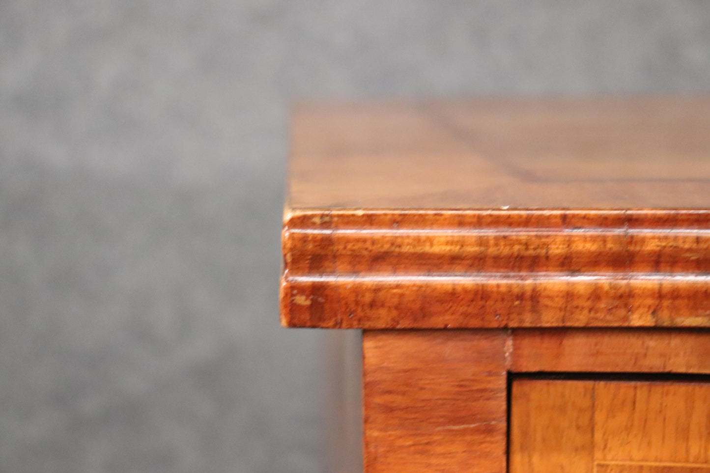 Gorgeous Inlaid Continental Louis XV Style Walnut Writing Desk circa 1920s