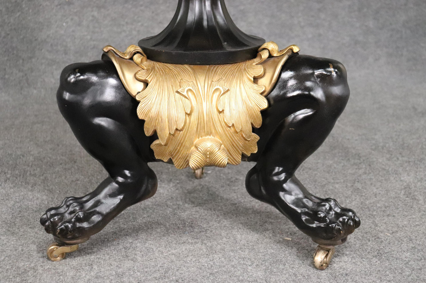 Fine Solid Bronze and Marble Russian Neoclassical Center Table, Circa 1900s