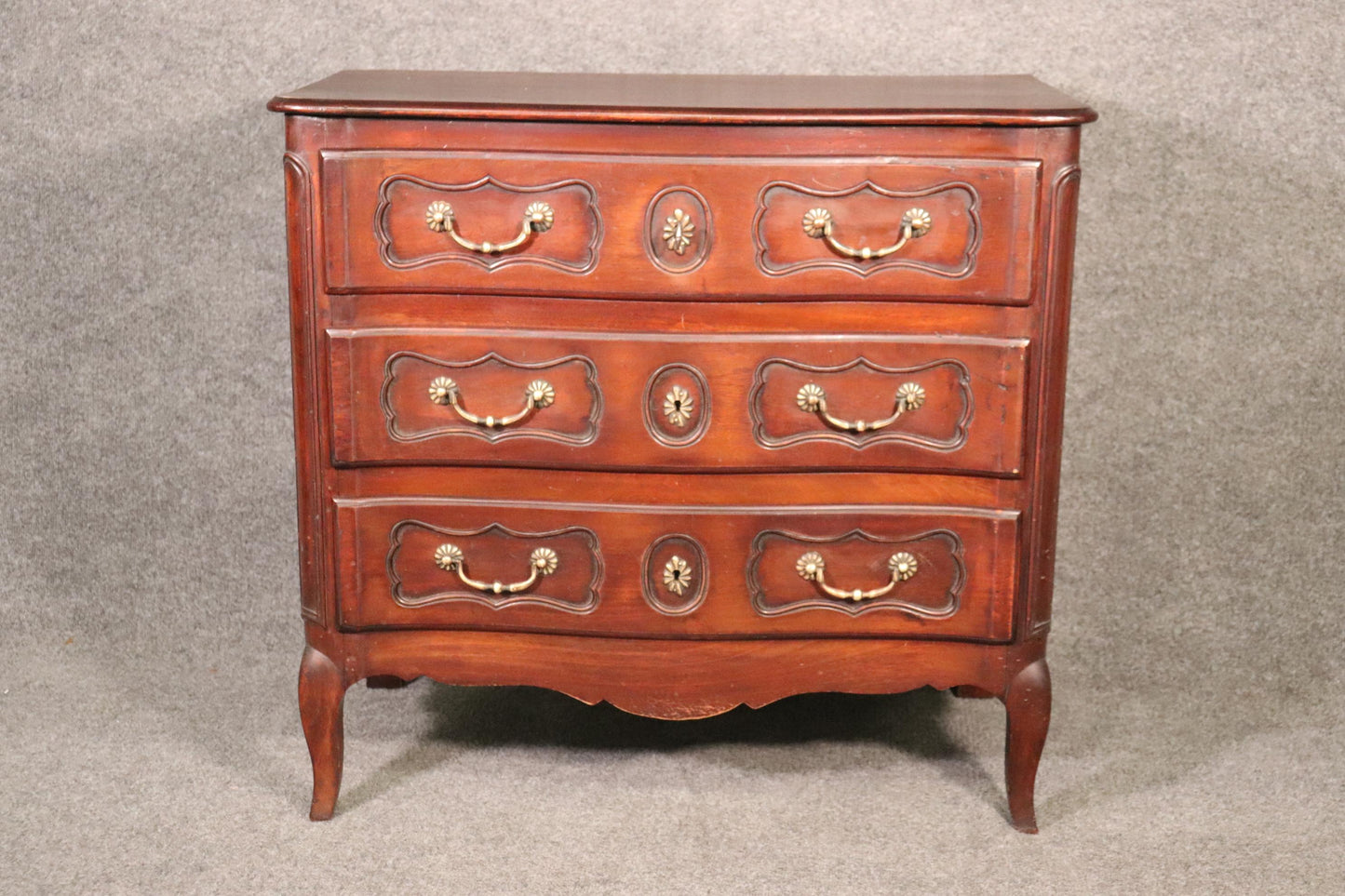 Louis XV Style Country French Commode Chest of Drawers Server Cabinet Dresser