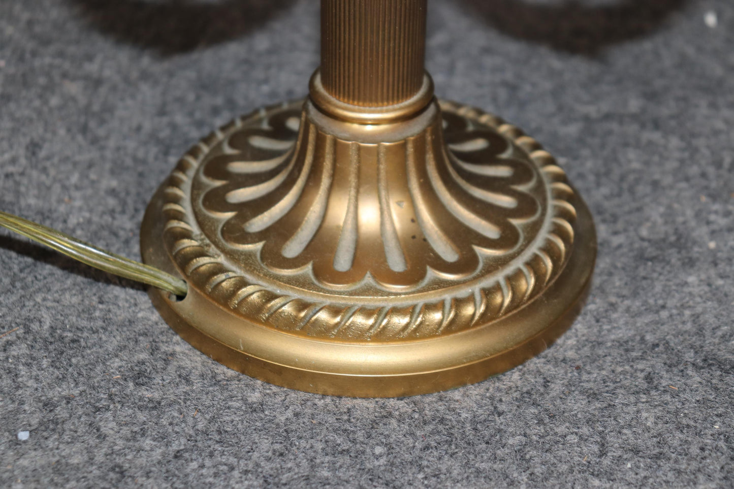 Fine Quality Bronze Brass Metal Tole Painted Bouillotte Table Lamp