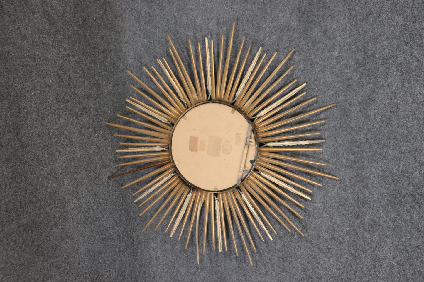 Sunburst Style Gold Decorative Accent Mirror