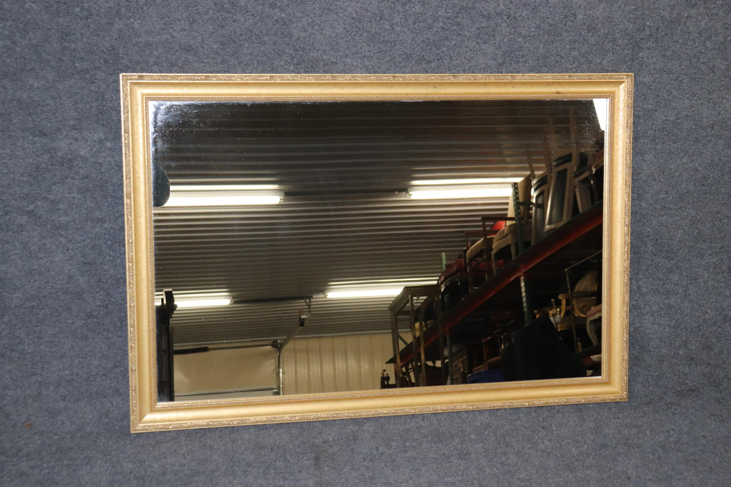 Beautiful Gilded French Louis XVI Wall Mirror, Circa 1950