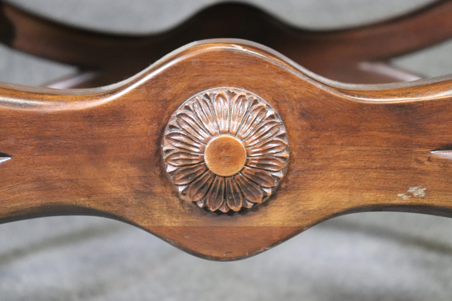 Pair Maison Jansen Attributed Mahogany French Directoire Footstools, Circa 1960s