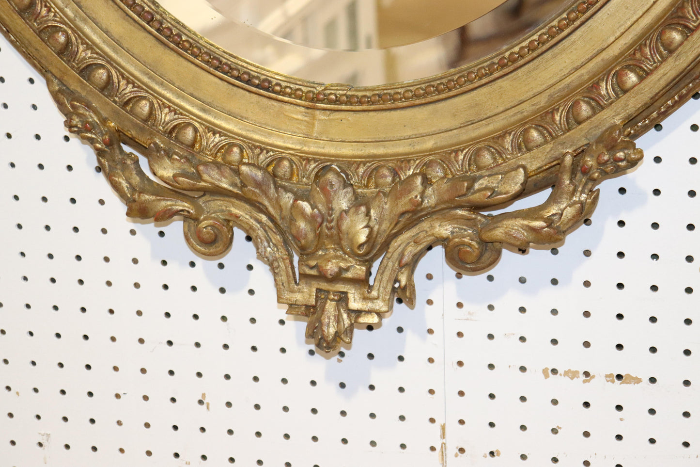 French Victorian Belle Époque Gilded Cherub Putti Oval Mirror, circa 1890