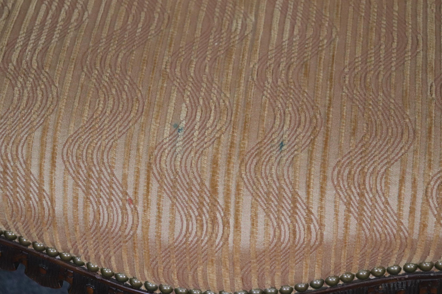 Pair of English Georgian Carved Mahogany Armchairs, Circa 1940s